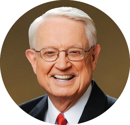 A smiling portrait of Chuck Swindoll.